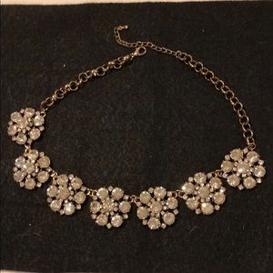 Rhinestone flower necklace